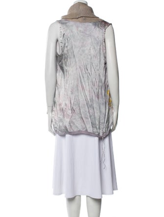 The People Of The Labyrinths Silk Printed Tunic