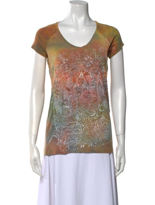 The People Of The Labyrinths Printed Scoop Neck T-Shirt