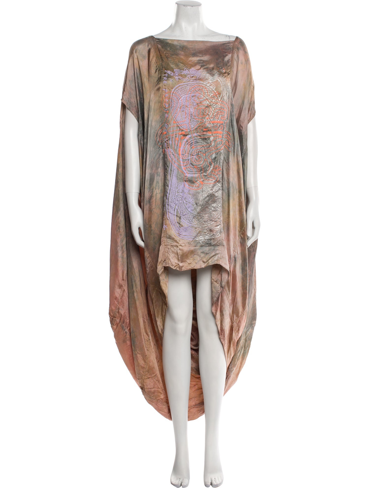 The People Of The Labyrinths Printed Midi Length Dress