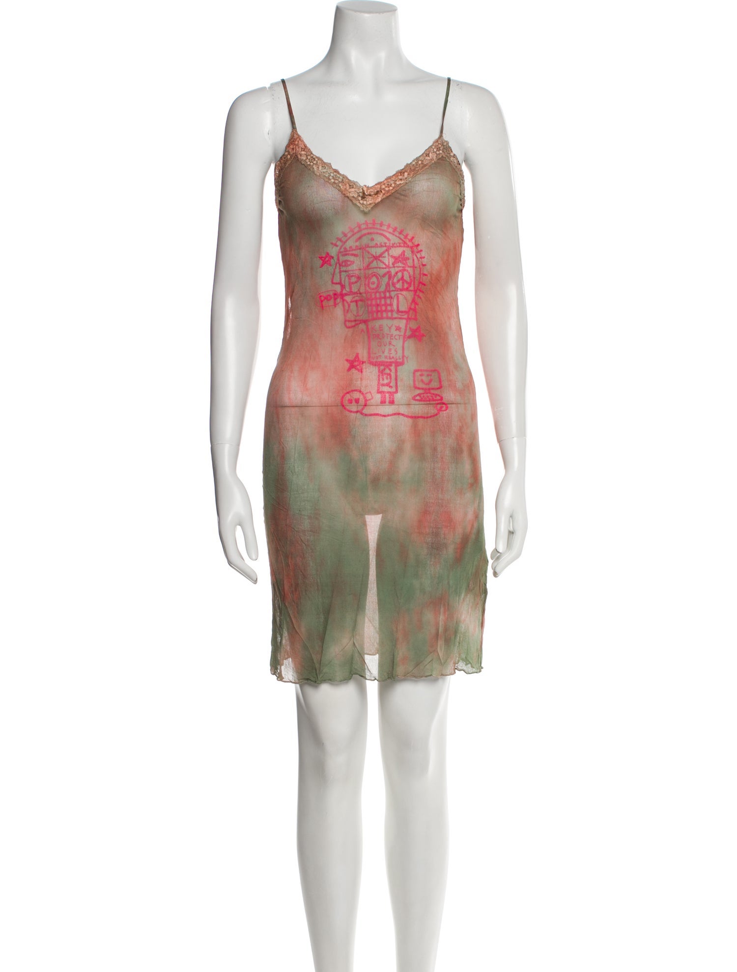 The People Of The Labyrinths Silk Mini Dress