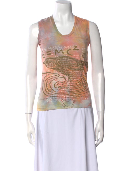 The People Of The Labyrinths Graphic Print Scoop Neck Top