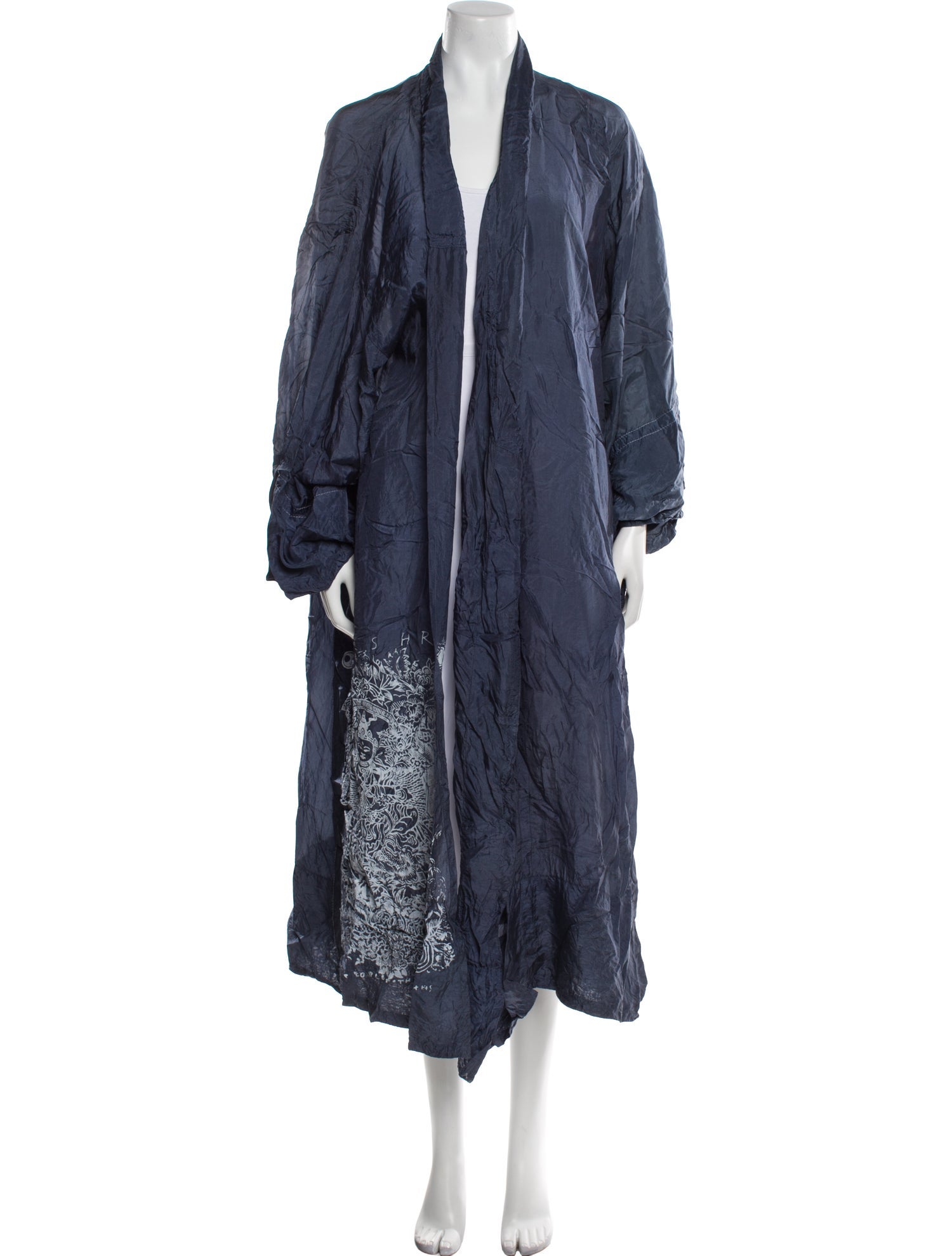 The People Of The Labyrinths Ruffle Embellishment Robe