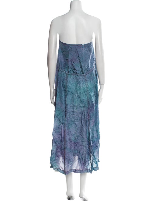 The People Of The Labyrinths Silk Midi Length Skirt