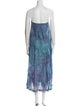 The People Of The Labyrinths Silk Midi Length Skirt