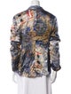 The People Of The Labyrinths Silk Paisley Print Blazer