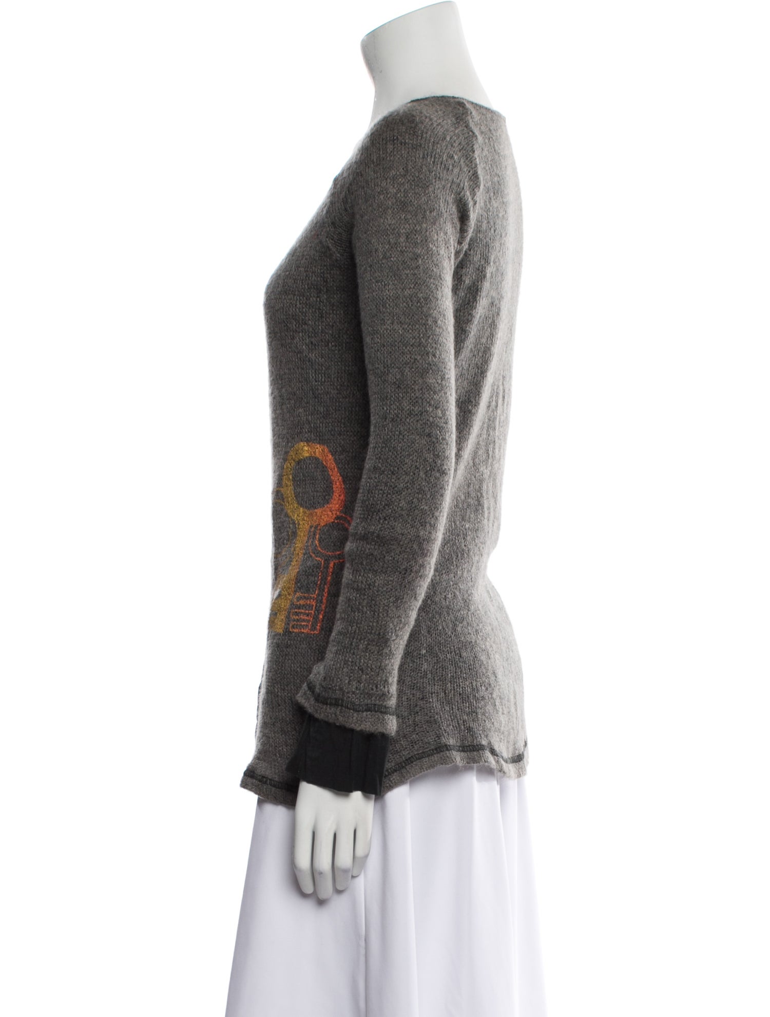 The People Of The Labyrinths Cashmere Graphic Print Sweater