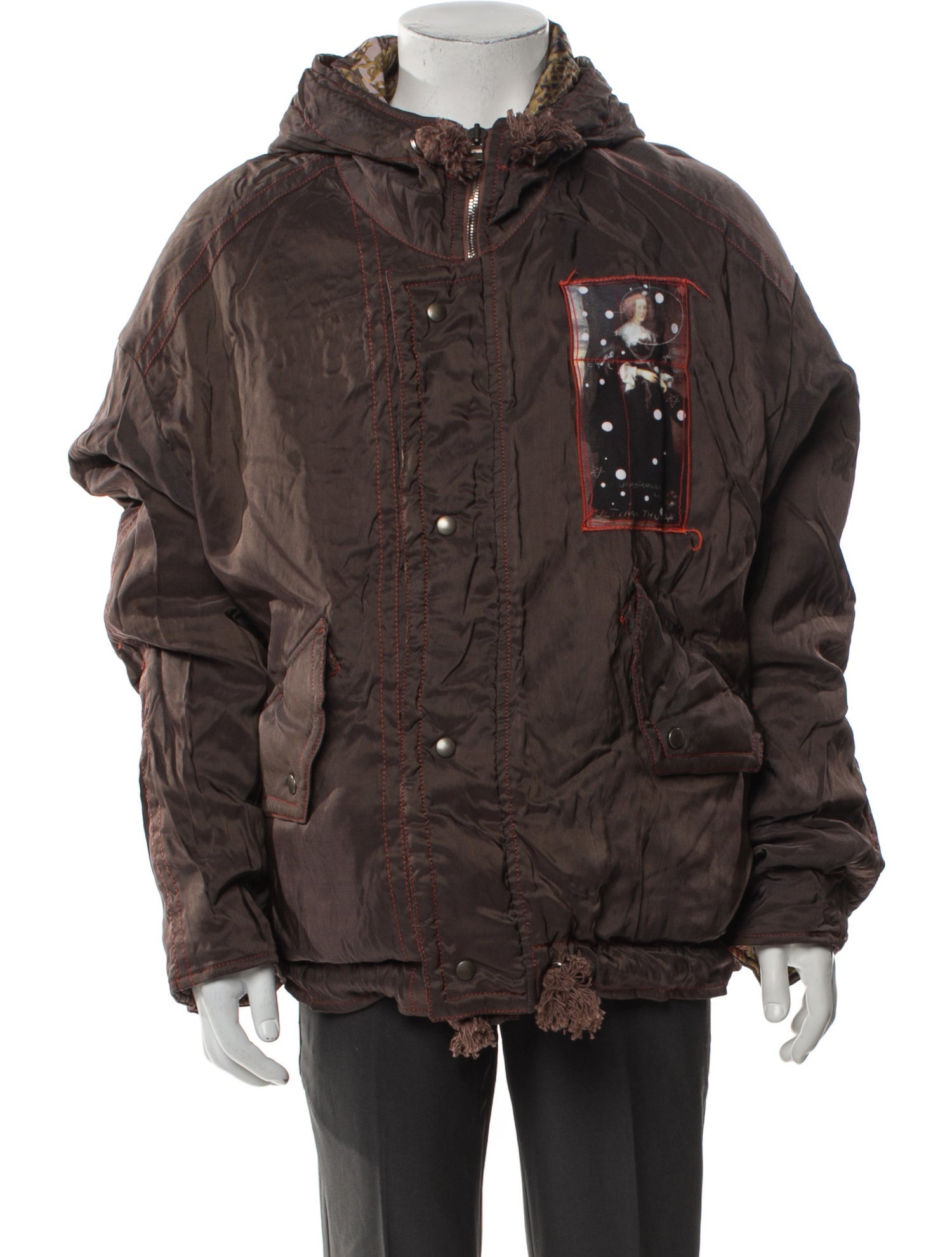 The People Of The Labyrinths Taurus Graphic Print Parka