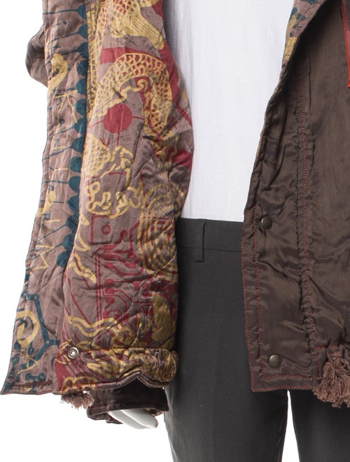 The People Of The Labyrinths Taurus Graphic Print Parka