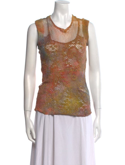 The People Of The Labyrinths Printed Crew Neck Top