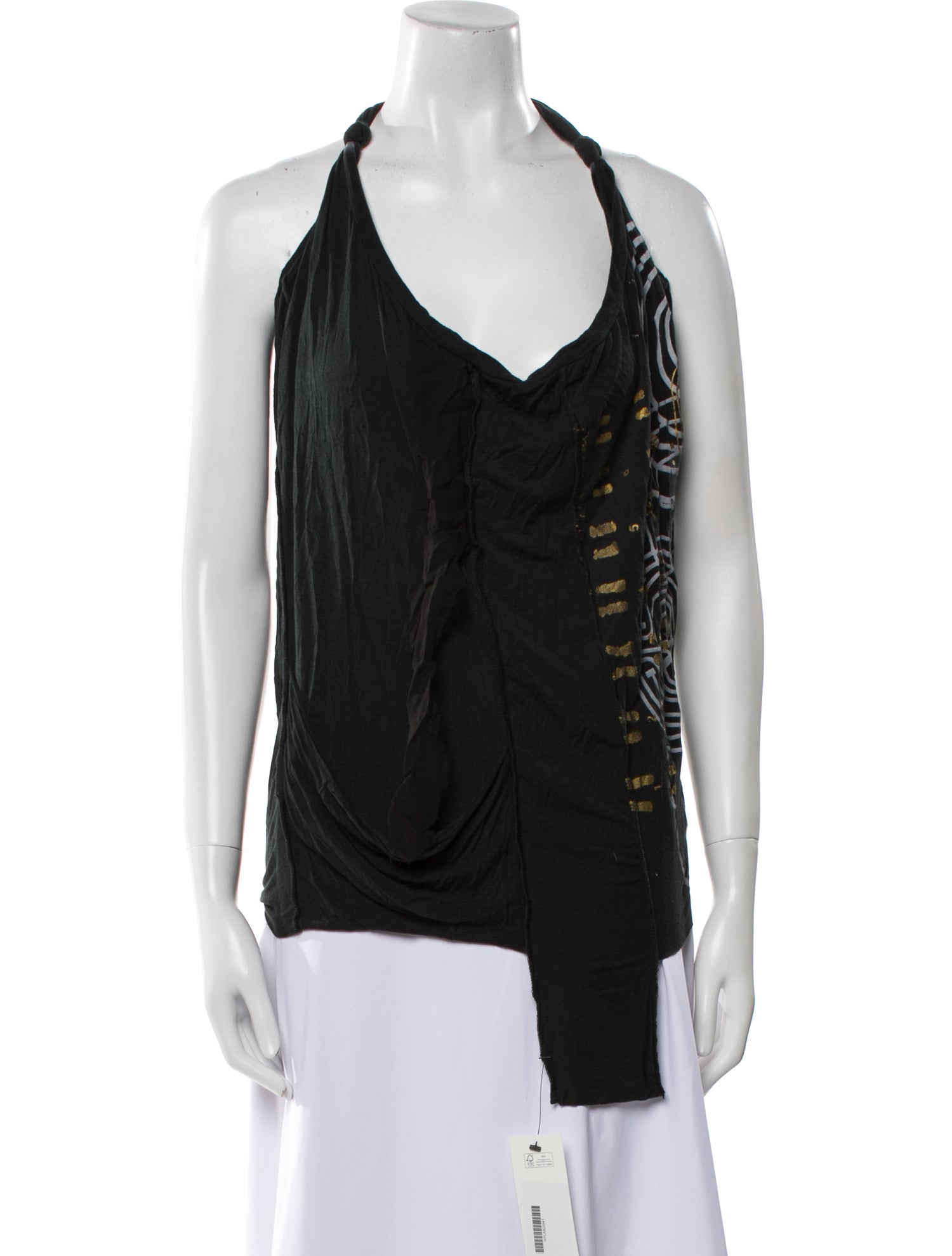 The People Of The Labyrinths Cowl Neck Sleeveless Top