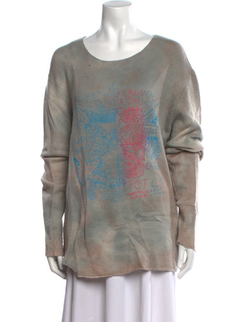 The People Of The Labyrinths Cashmere Printed Sweater