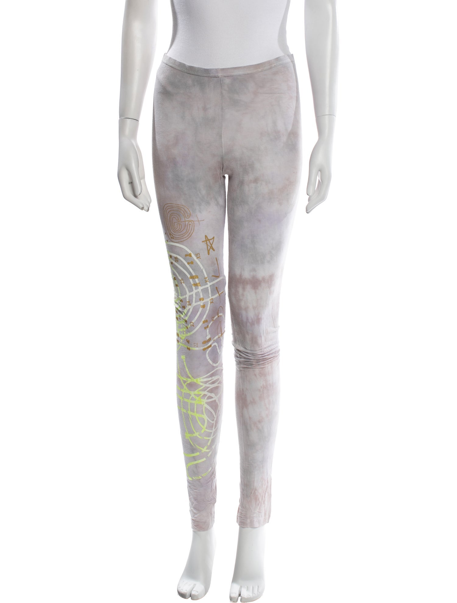 The People Of The Labyrinths Tie-Dye Print Skinny Leg Pants
