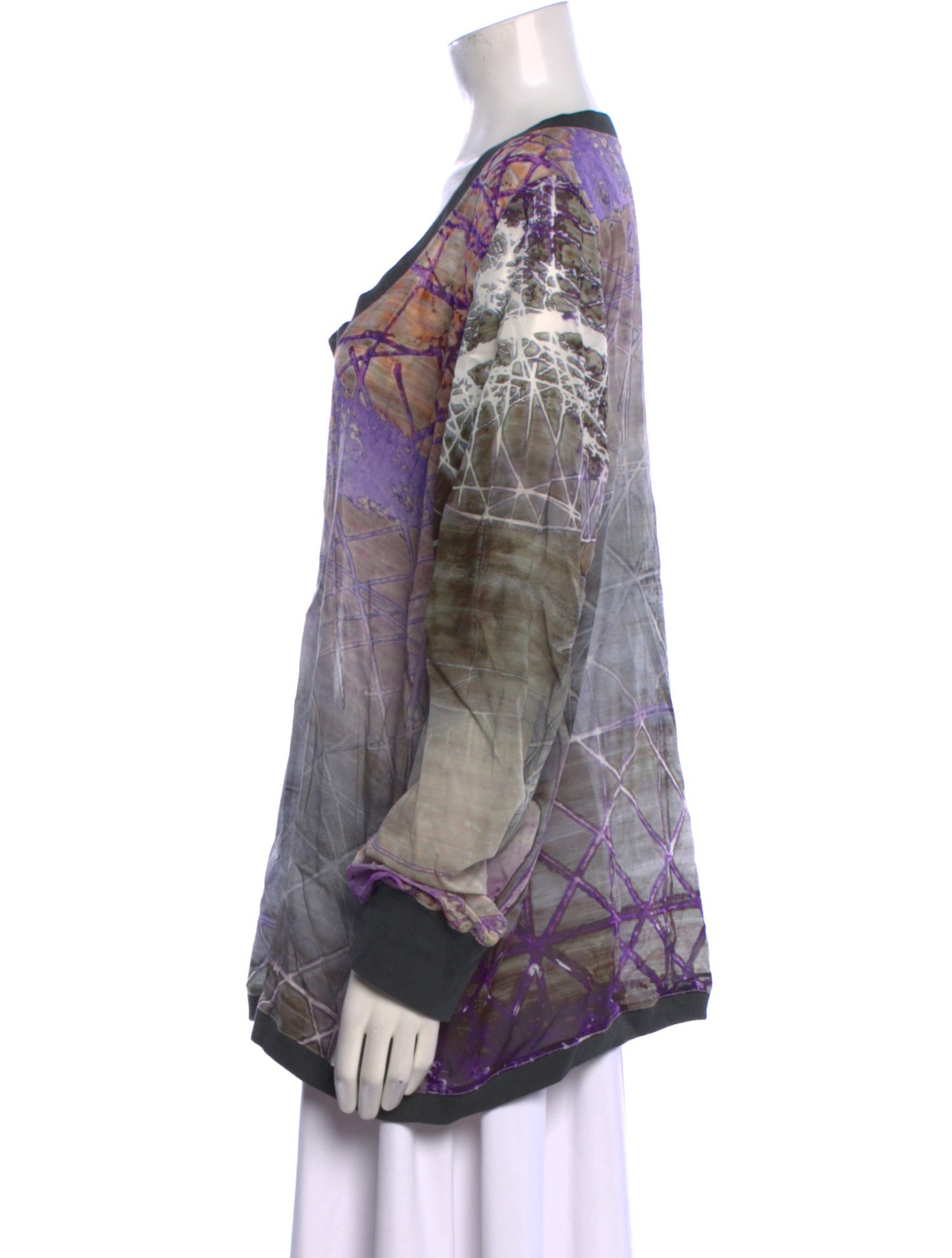 The People Of The Labyrinths Silk Printed Sweatshirt