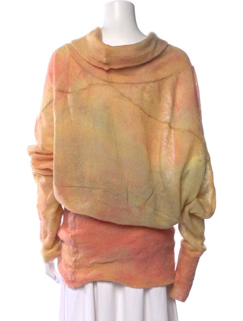 The People Of The Labyrinths Striped Cowl Neck Sweater