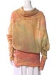 The People Of The Labyrinths Striped Cowl Neck Sweater