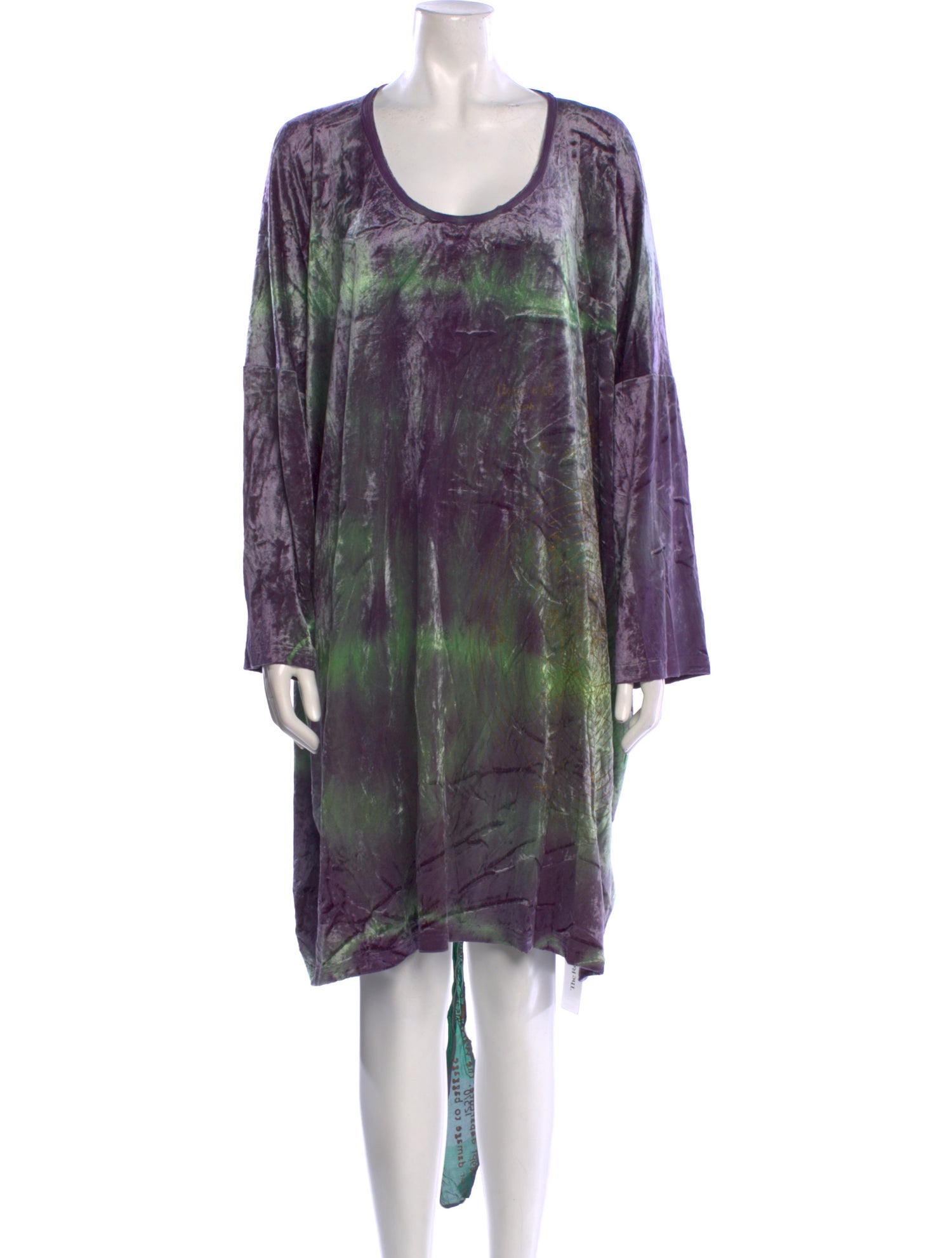 The People Of The Labyrinths Tie-Dye Print Knee-Length Dress