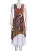 The People Of The Labyrinths Graphic Print Scoop Neck Tunic