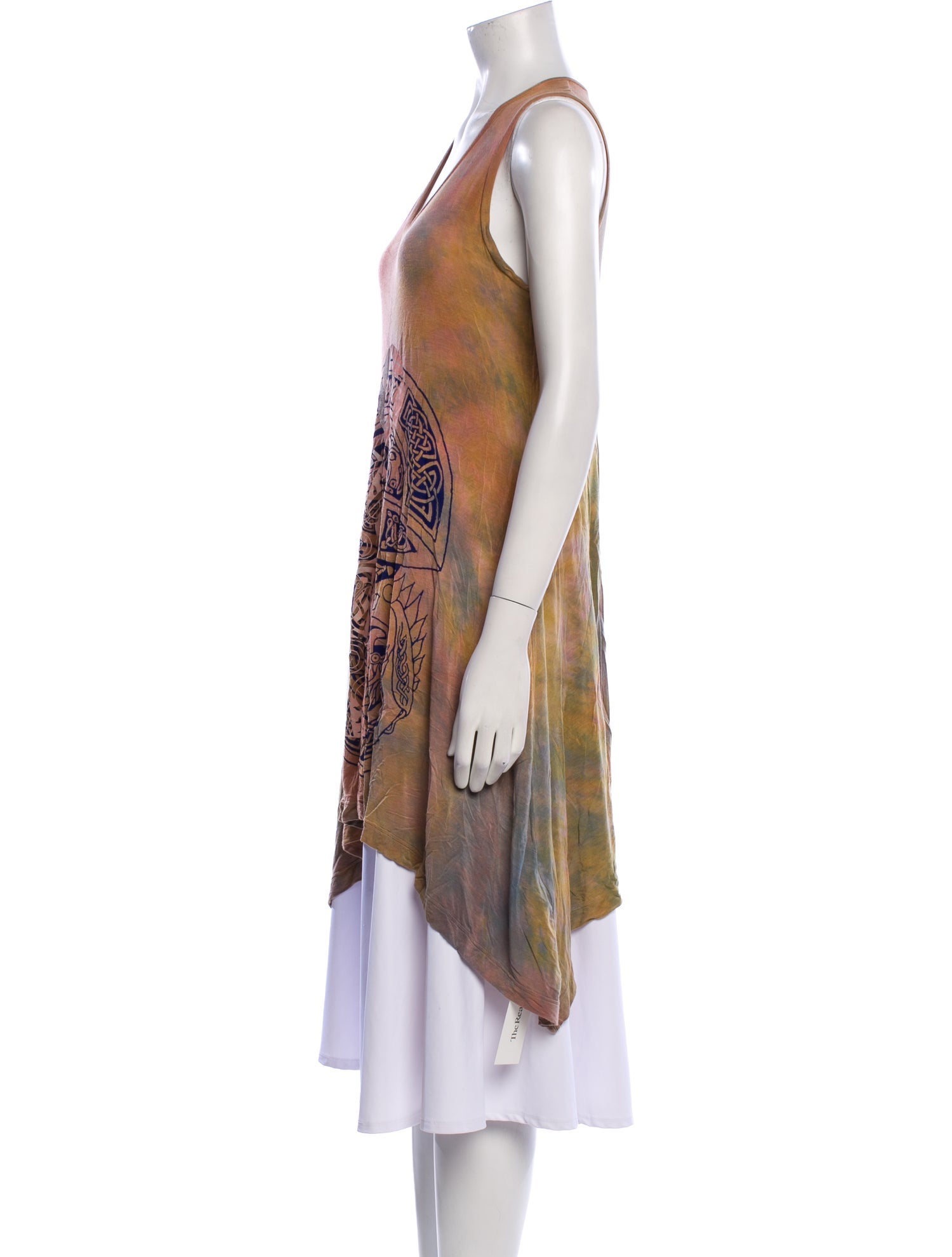 The People Of The Labyrinths Graphic Print Scoop Neck Tunic