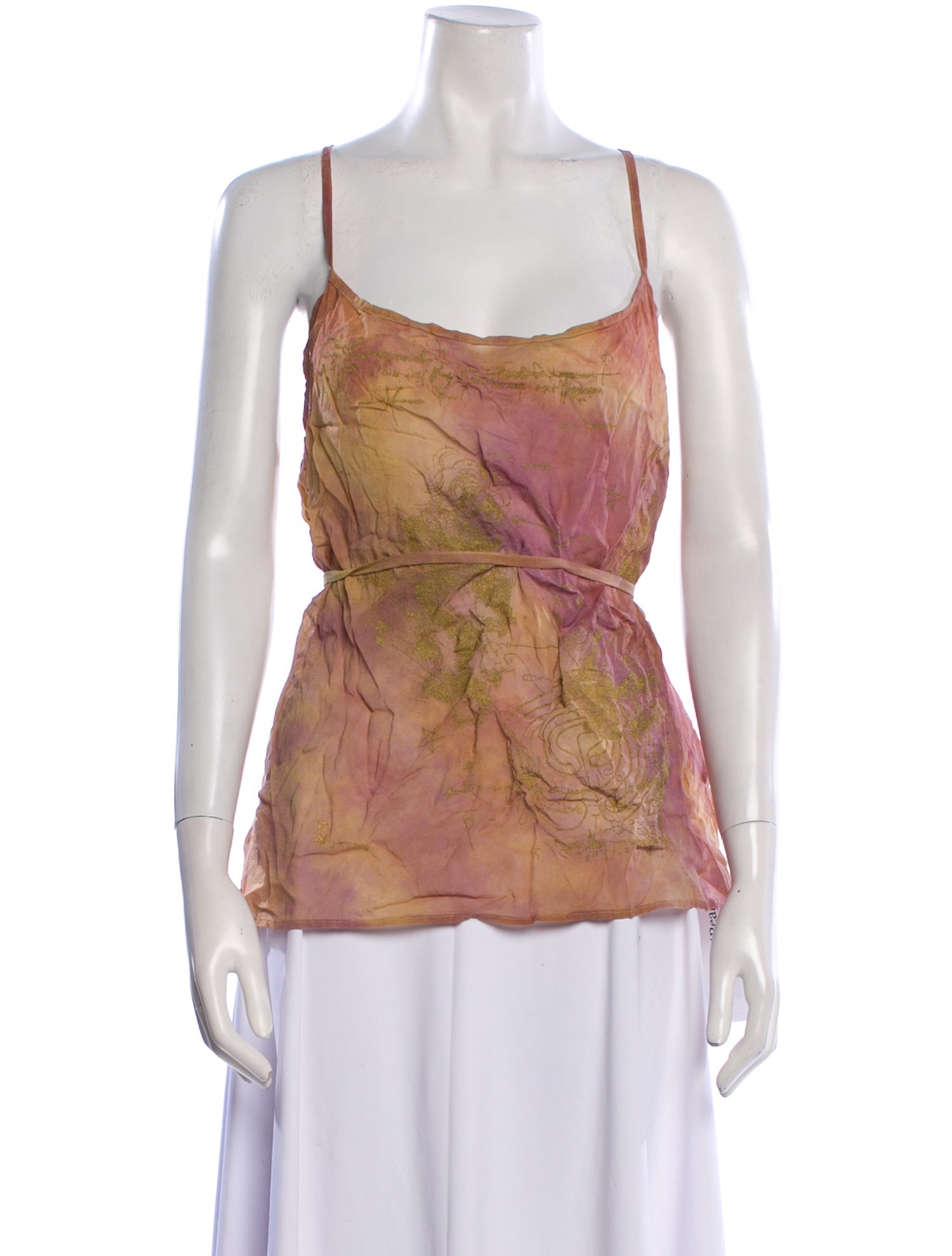 The People Of The Labyrinths Silk Printed Top