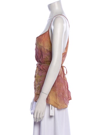 The People Of The Labyrinths Silk Printed Top