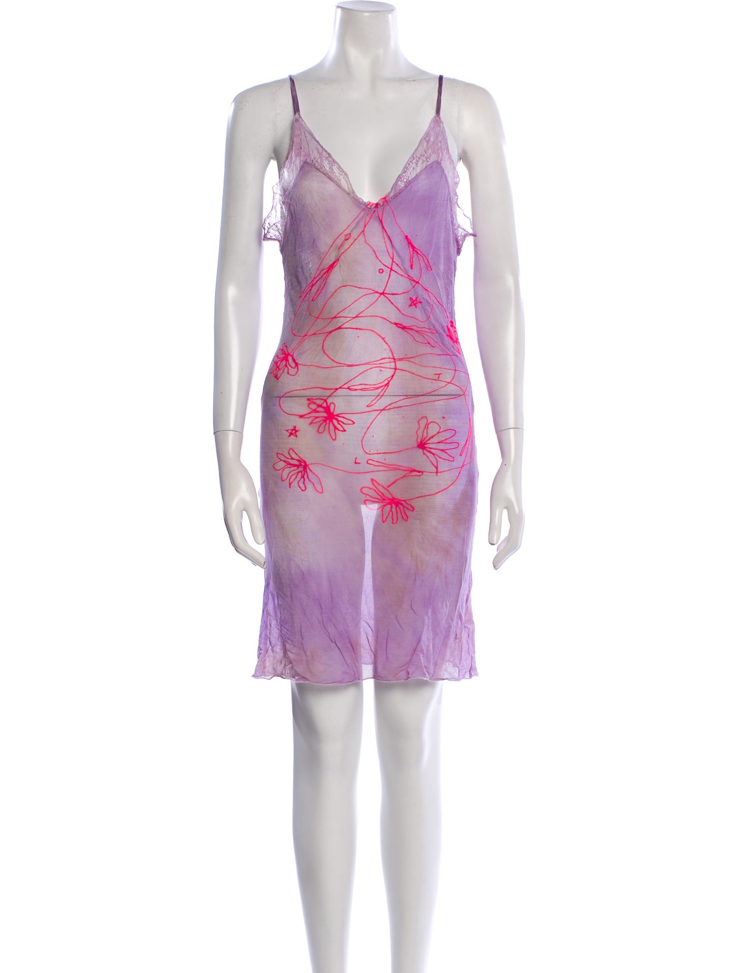 The People Of The Labyrinths Silk Mini Dress