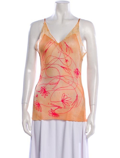 The People Of The Labyrinths Silk Printed Top