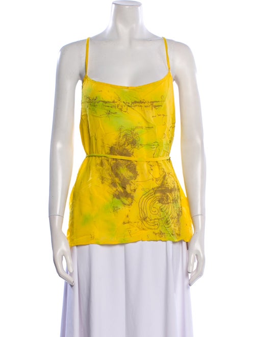 The People Of The Labyrinths Silk Printed Top