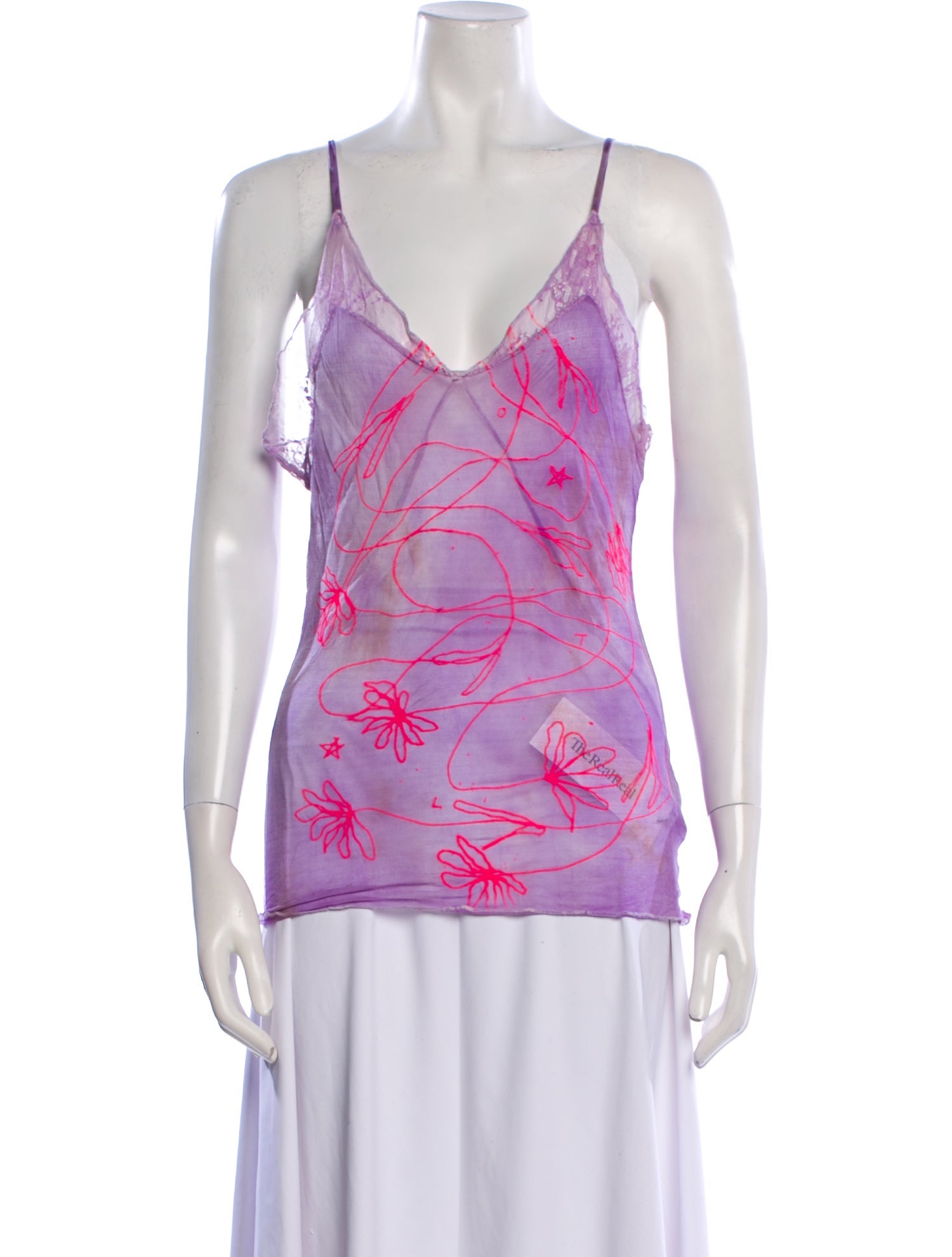 The People Of The Labyrinths Silk Printed Top