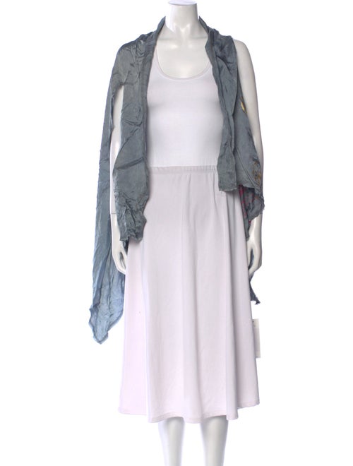 The People Of The Labyrinths Open Front Sleeveless Crop Top