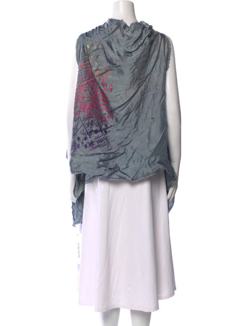 The People Of The Labyrinths Open Front Sleeveless Crop Top