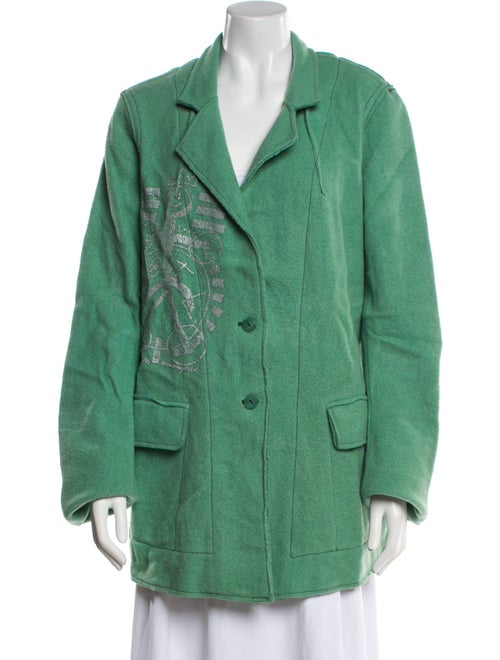 The People Of The Labyrinths Wool Graphic Print Blazer