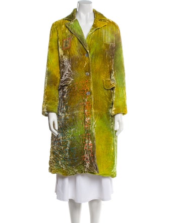 The People Of The Labyrinths Velvet Printed Coat