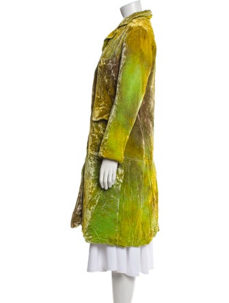 The People Of The Labyrinths Velvet Printed Coat