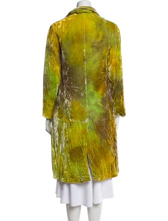 The People Of The Labyrinths Velvet Printed Coat