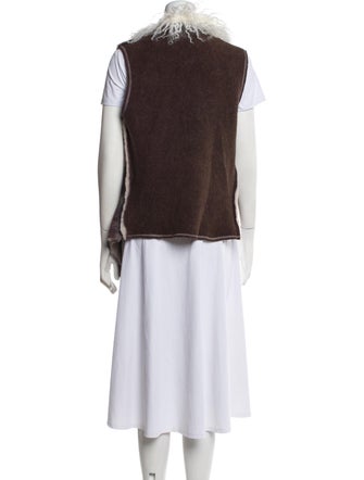 The People Of The Labyrinths Shearling Printed Fur Jacket