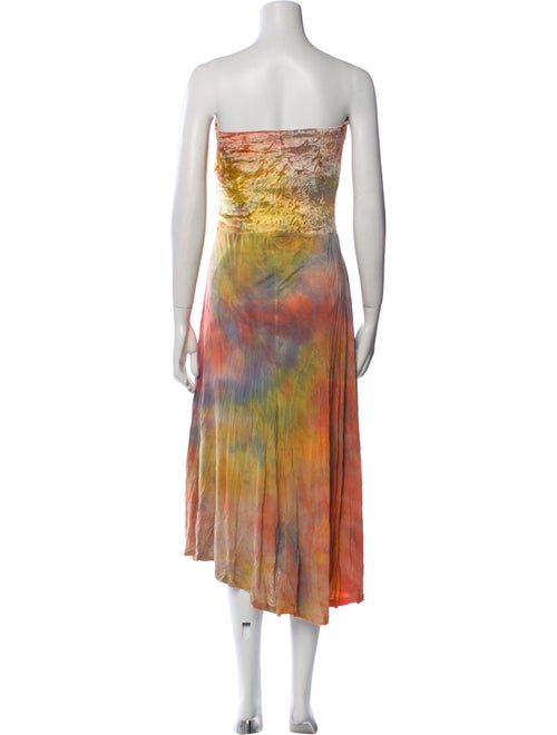 The People Of The Labyrinths Printed Midi Length Skirt