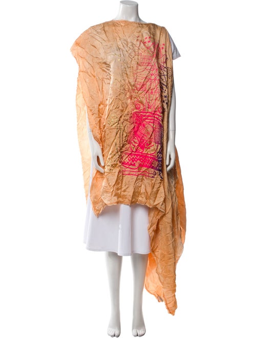 The People Of The Labyrinths Printed Bateau Neckline Tunic