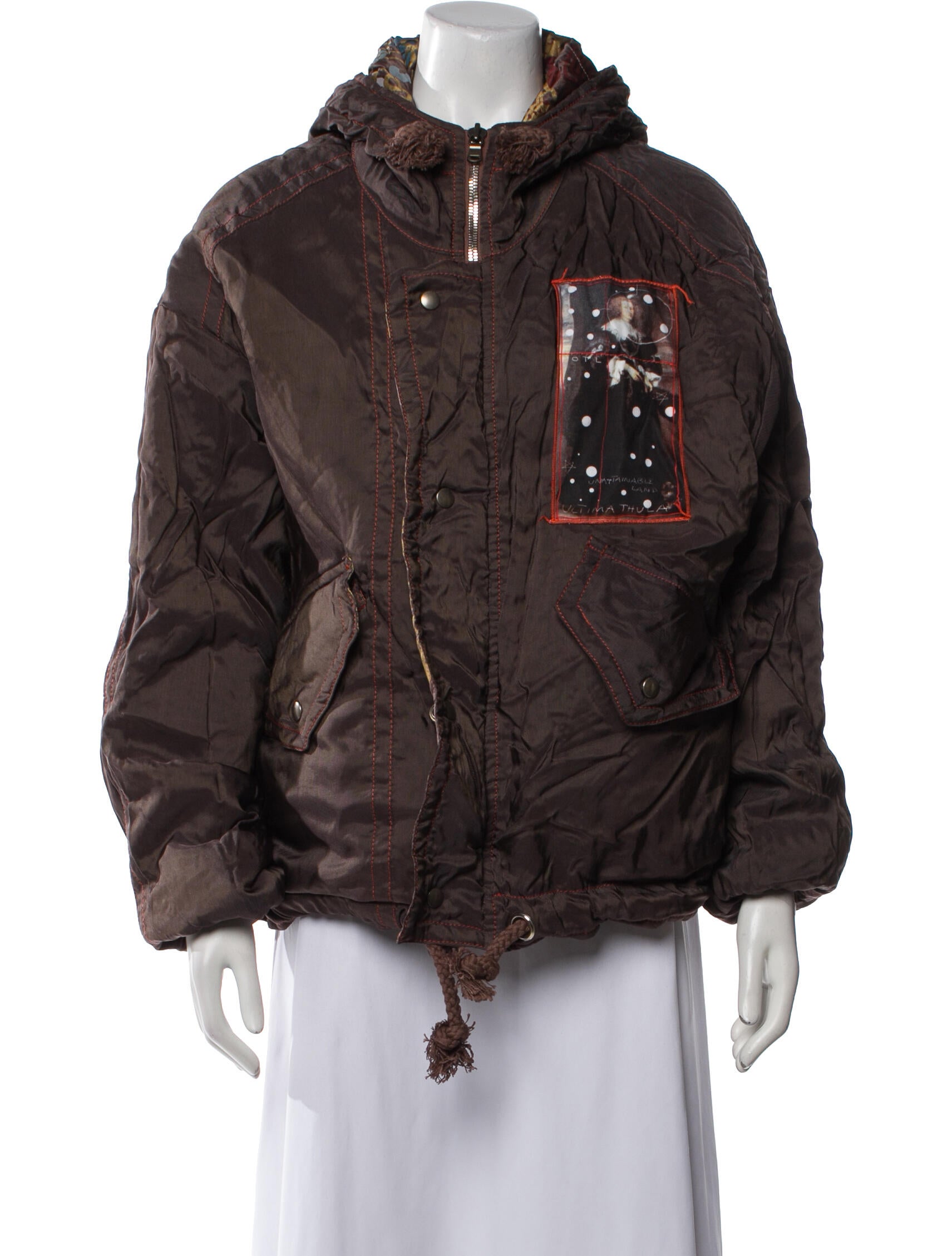 The People Of The Labyrinths Printed Parka w/ Tags