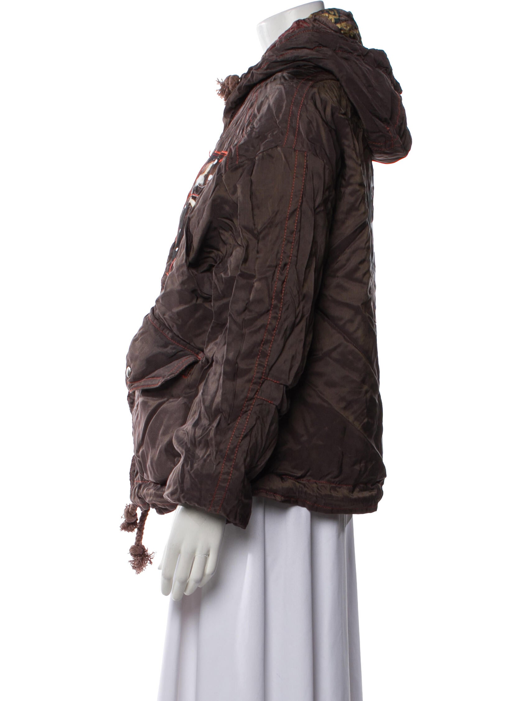 The People Of The Labyrinths Printed Parka w/ Tags