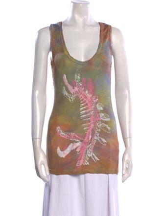 The People Of The Labyrinths Silk Printed Top