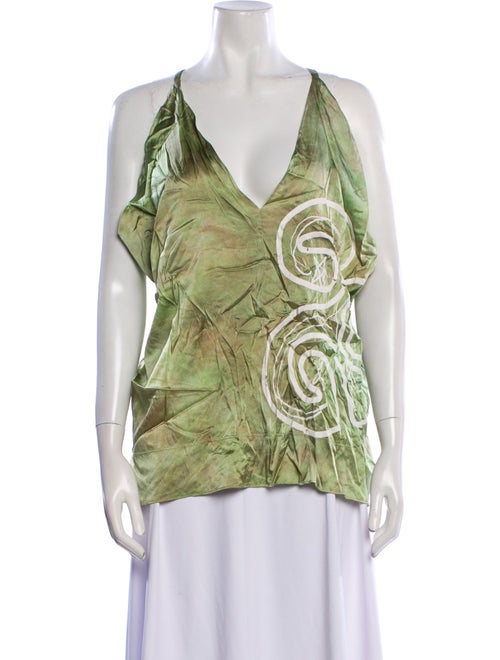 The People Of The Labyrinths Silk Printed Top