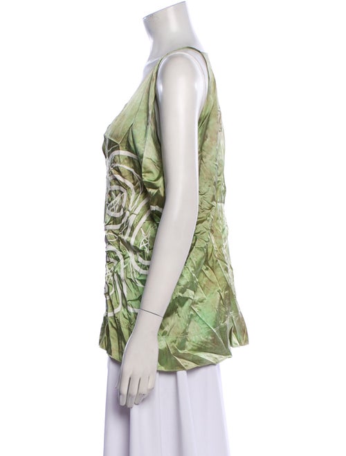 The People Of The Labyrinths Silk Printed Top