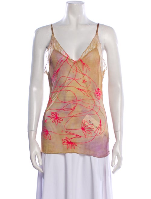 The People Of The Labyrinths Silk Printed Top