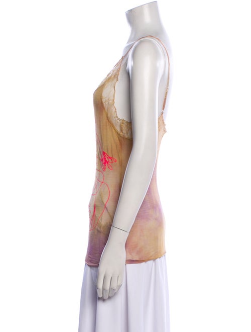 The People Of The Labyrinths Silk Printed Top