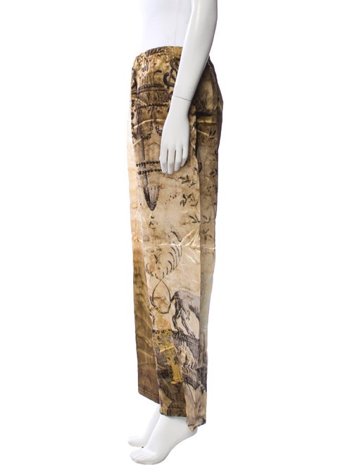 The People Of The Labyrinths Silk Wide Leg Pants