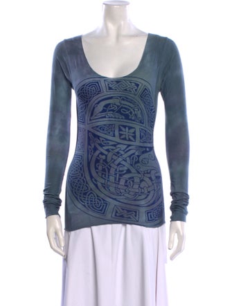 The People Of The Labyrinths Graphic Print Scoop Neck T-Shirt