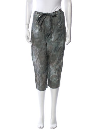 The People Of The Labyrinths Linen Straight Leg Pants