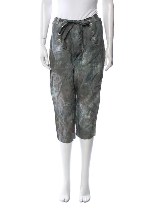 The People Of The Labyrinths Linen Straight Leg Pants