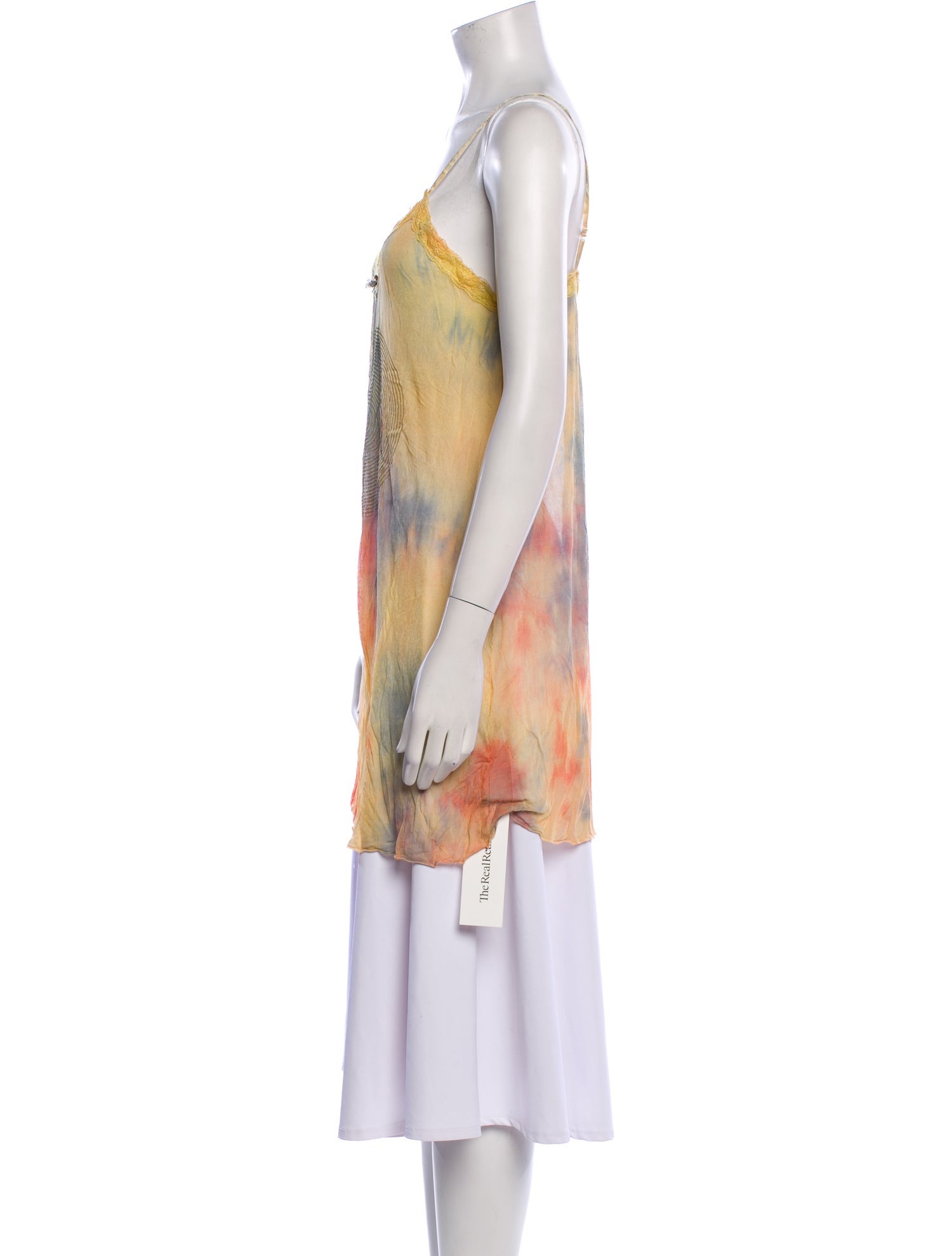 The People Of The Labyrinths Silk Tie-Dye Print Tunic