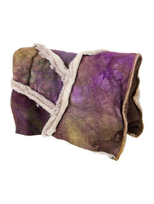 The People Of The Labyrinths Shearling Messenger Bag